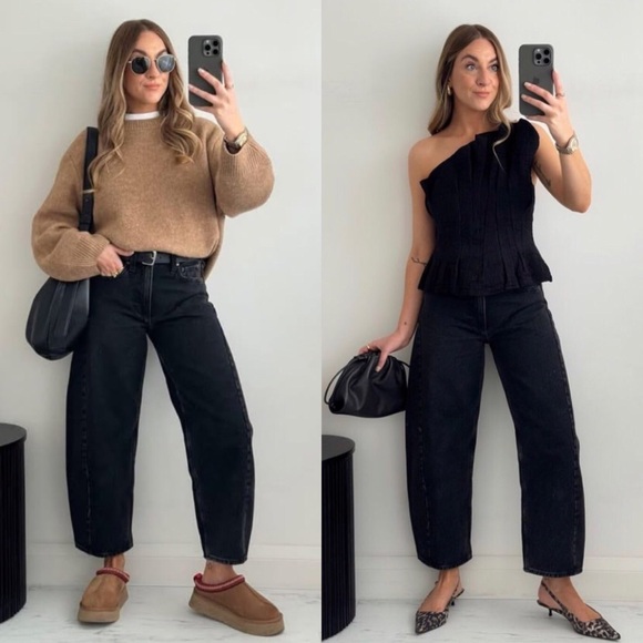 NEW ROLLA’S Genie Barrel Leg High Rise Jeans 24 - Picture 8 of 8